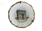 Miniatuur bordje Limoges - Parijs, Verzamelen, Verzenden, Gebruikt