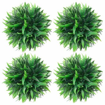 vidaXL Kunstbuxusbollen 4 st 15 cm, Verzenden, Nieuw