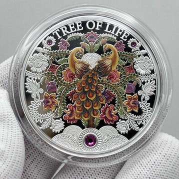 Ghana. 5 Cedis 2026 Summer Tree of Life, 1 oz Silver coin