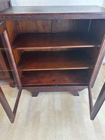 Kabinet - Hout - China - Chinees porselein vintage van hoge, Antiek en Kunst