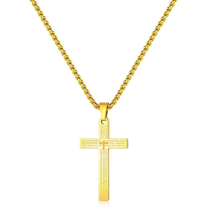 Fako Bijoux - Cubaans Kruis Voor Mannen Medium - Ketting Met, Handtassen en Accessoires, Kettingen, Verzenden