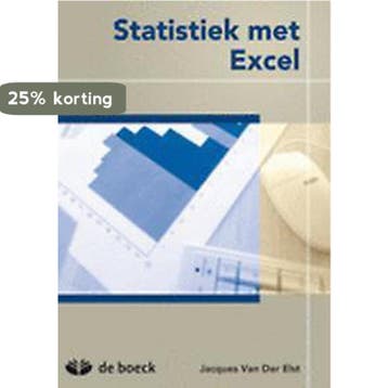 Statistiek met Excel 9789045531687 DER ELST VAN, Verzenden, Gelezen, DER ELST VAN