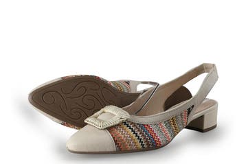 Gabor Slingbacks in maat 38½ Beige, Verzenden, Beige, Gabor, Zo goed als nieuw