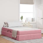 vidaXL Opbergbed met matras met matras Roze 120 x 200 cm, Verzenden, Nieuw
