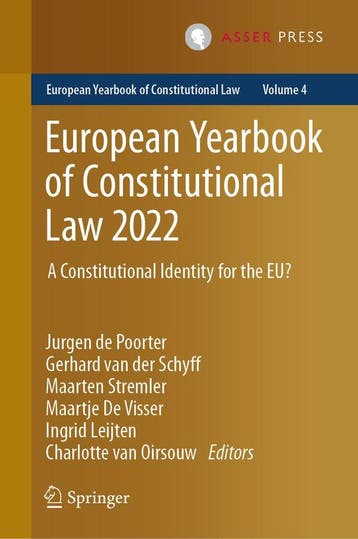 European Yearbook of Constitutional Law- European Yearbook, Verzenden, Jurgen de Poorter