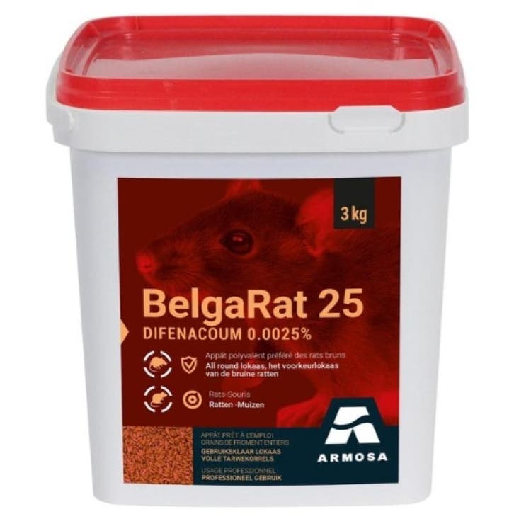 Raticide, souricier, céréales clac belgarat 25 - à, Diensten en Vakmensen, Ongediertebestrijding