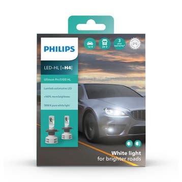 Philips H4 LED Koplamp 12/24V 12W 2 Stuks, Verzenden, Nieuw