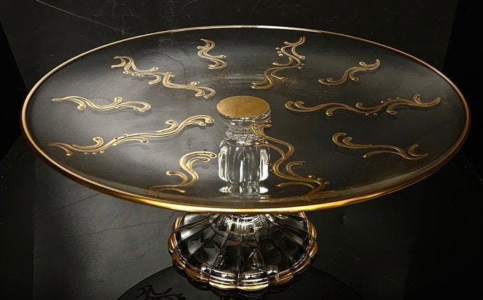 ISMIE LUX - Taartstandaard - Prachtige vintage alzatina van, Antiek en Kunst, Antiek | Meubels | Tafels