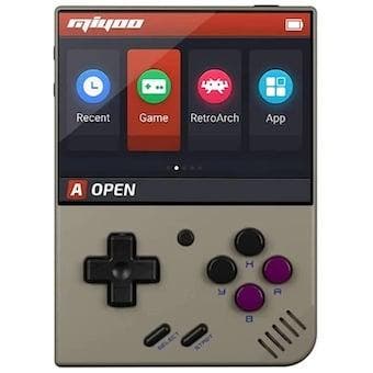 Miyoo Mini Plus Grey / Grijs (Nieuw) (Retro Handhelds (New)), Games en Spelcomputers, Spelcomputers | Overige, Nieuw, Ophalen of Verzenden