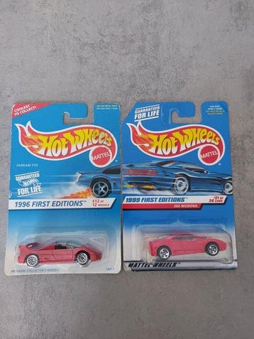 Hot Wheels, Mattel, ferrari 1:64 - Model sportwagen (2) -, Nieuw