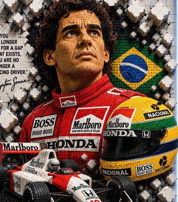 Lego Merchandise - Art - “Ayrton Senna – Racing Legend in, Nieuw