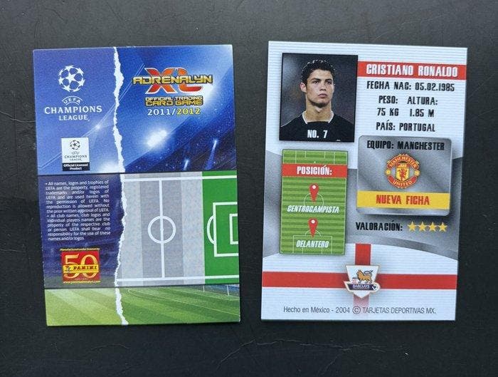 2004, 2011/12 Panini 2004 Barclays Mexico Promo Card, Collections, Autocollants