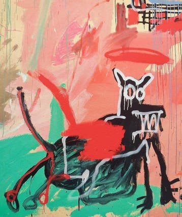 Jean-Michel Basquiat - Boy and Dog in a Johnnypump