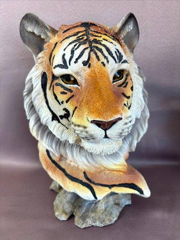 Themacollectie - Beeldjes van tijgers - o.a. Wereld Natuur, Antiek en Kunst