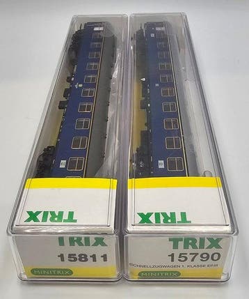 Minitrix N - 15790, 15811 - Wagon de passagers pour trains, Nieuw
