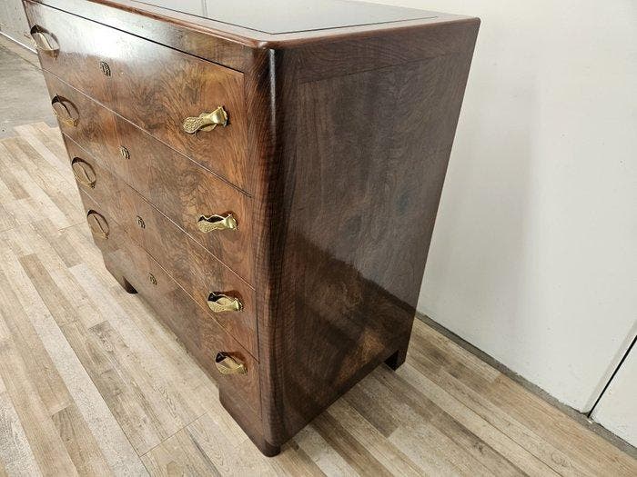 Commode - Commode in Art Déco uit de jaren ’40, vervaardigd, Antiek en Kunst, Kunst | Designobjecten