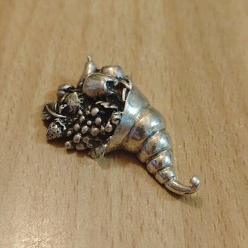 Figurine - Cornucopia in argento 800 - Argent 800, Antiquités & Art, Antiquités | Argent & Or