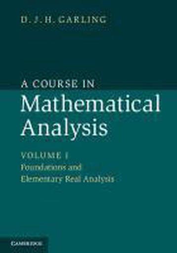 A Course in Mathematical Analysis 9781107614185, Verzenden, D. J. H. Garling