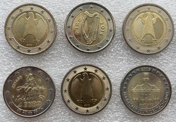 Europa. 2 Euro 2002/2022 (20 coins) (Zonder minimumprijs)
