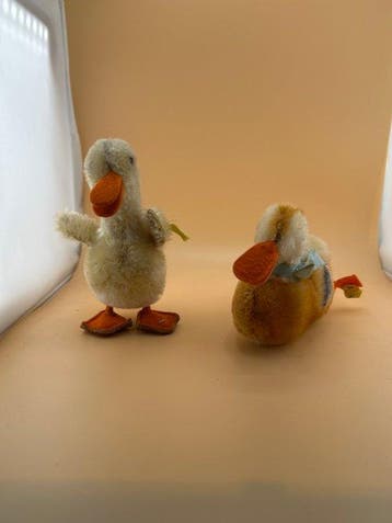 Steiff - Pluche speelgoed Zwei Enten und 1 Hamster von