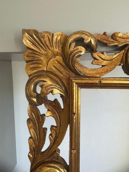 Lijst - Grote Veneziana in hout, uitgesneden en verguld met, Antiquités & Art, Antiquités | Autres Antiquités
