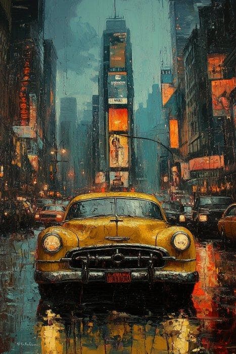 CoCo - Rainy Times Square - XXL, Antiquités & Art, Art | Objets design