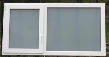 pvc raam , chassis , kozijn 172 x 90 wit / kwartsgrijs, Ophalen of Verzenden, Raamkozijn