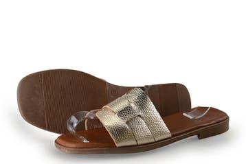 Jansfield Slippers in maat 40 Goud, Slippers, Overige kleuren, Verzenden, Gedragen