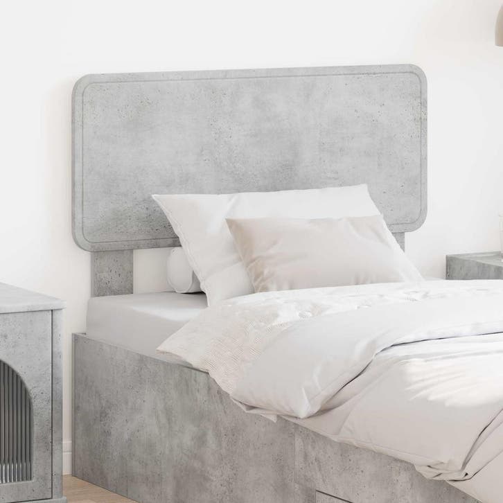 vidaXL Hoofdbord Beton Grijs Bewerkt hout, Maison & Meubles, Chambre à coucher | Lits, Envoi