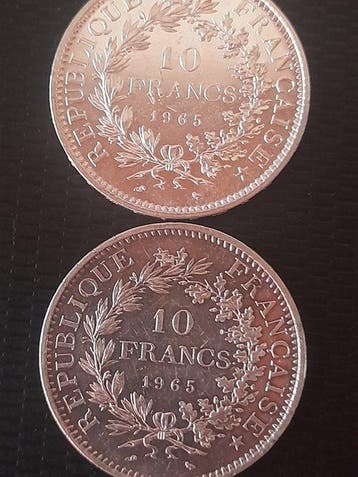 Frankrijk. Ve République. 10 Francs 1965 Hercule (2