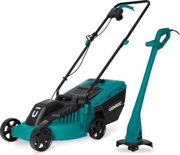 2dekans | VONROC Grasmaaier 1300W 32cm maaibreedte - en, Ophalen of Verzenden, Nieuw