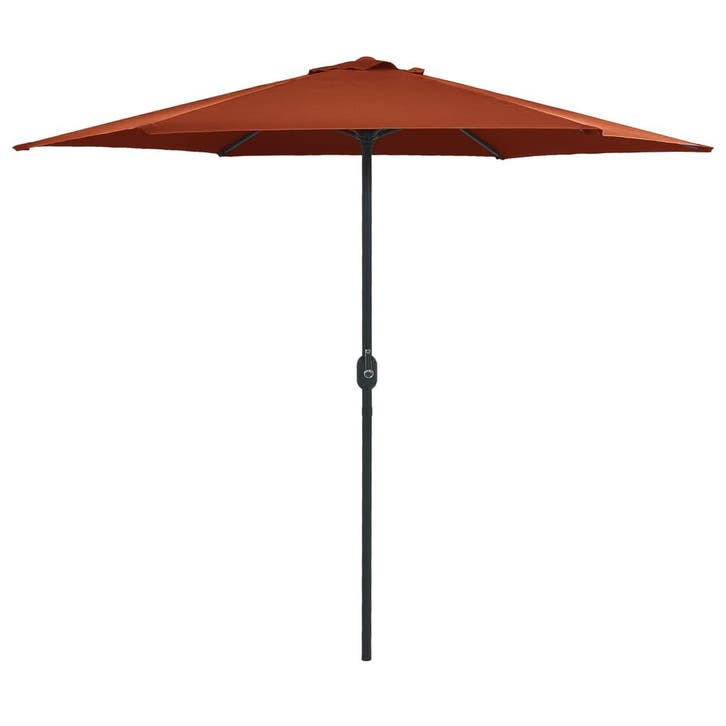 vidaXL Parasol met aluminium paal 270x246 cm, Tuin en Terras, Parasols, Nieuw, Verzenden