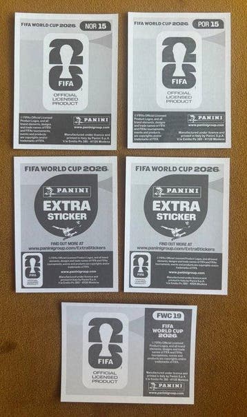 2026 Panini - 5 Mixed collection - Near Mint (NM)