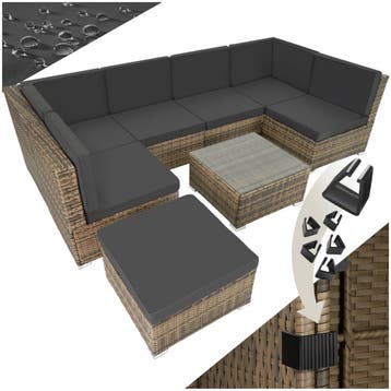 Wicker zitgroep Venetië - natuur, Tuin en Terras, Verzenden, Nieuw