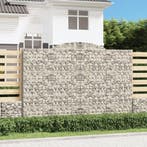 vidaXL Schanskorf gewelfd 300x30x200/220 cm gegalvaniseerd, Tuin en Terras, Verzenden, Nieuw