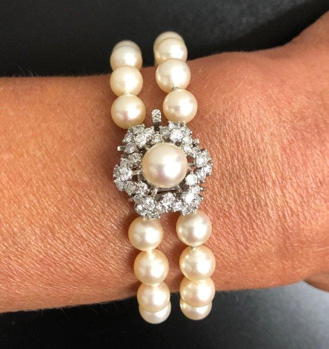 Zonder minimumprijs - Armband - 18 karaat Geel goud, Witgoud, Bijoux, Sacs & Beauté, Bracelets