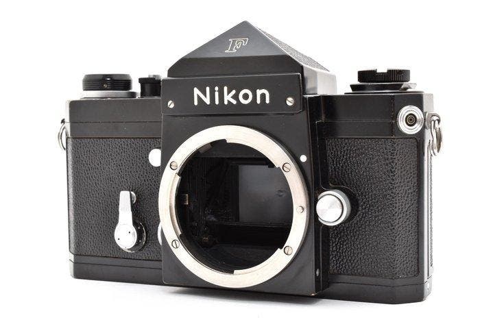 Nikon F Eye Level Late Black body Single lens reflex camera, Audio, Tv en Foto, Fotocamera's Analoog