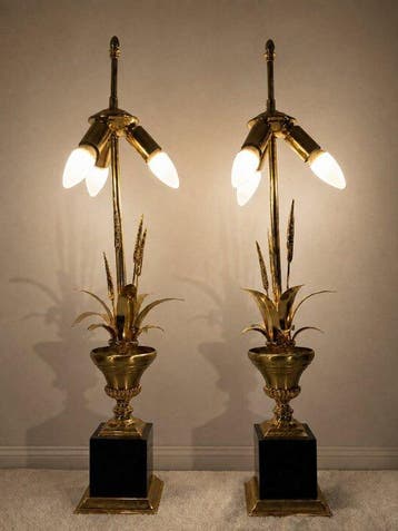 Massive - Lampe de table (2) - Laiton, Métal, Nieuw
