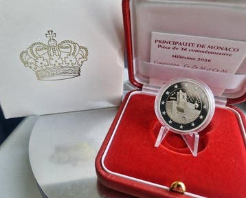 Monaco. 2 Euro 2026 Duche de Valentinois Proof (Sans prix