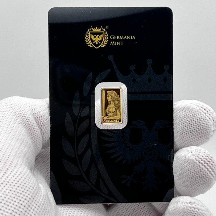 Duitsland. Gold Bar 2026 Germania Mint Gold Stamped Bar, Postzegels en Munten, Munten | Europa | Niet-Euromunten