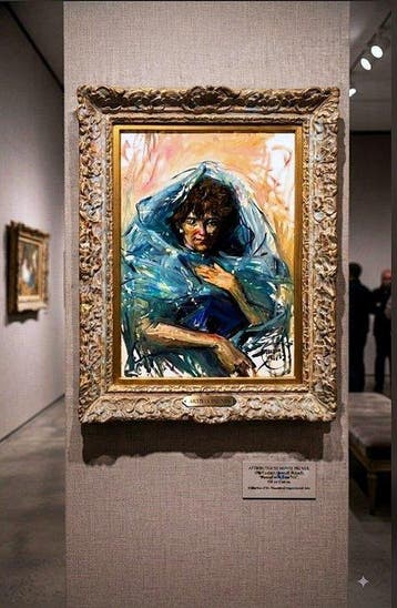Carles Prunes (1937-2017) - Dama con Velo Azul
