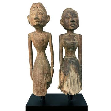 2 sculpturen - Loro Blonyo - Indonesië