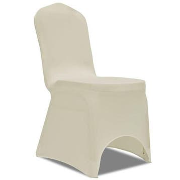 50 housses chaise stretch creme -41% : seconde chance, Verzenden