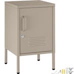 tectake nachtkastje - taupe, Verzenden