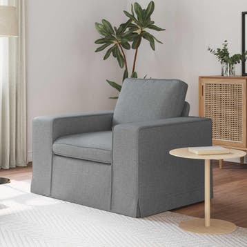 vidaXL bank / zetel Lichtgrijs 103 x 80 x 82 cm Stof, Verzenden