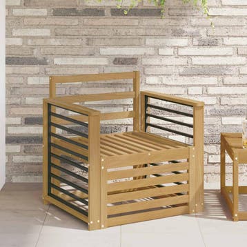 vidaXL Buiten bank set Massief Acacia Hout Wit, Verzenden, Nieuw