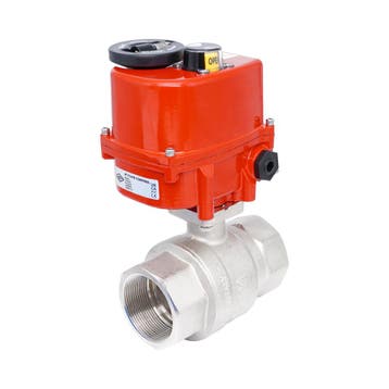 Vanne à bille électrique modulante 2 voies en laiton Rp 2, Verzenden