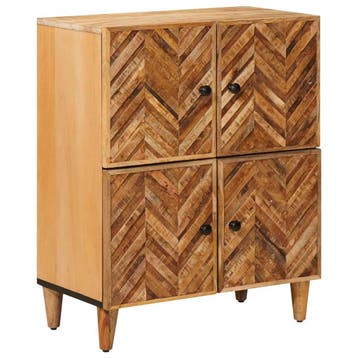 vidaXL Opbergkasten Bruin 60 x 33,5 x 75 cm Massief Mango, Verzenden