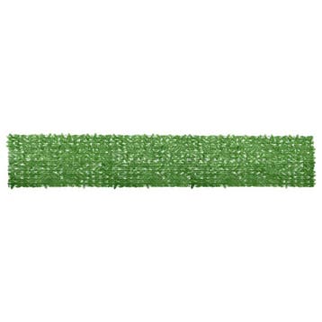 vidaXL Balkonscherm met groene bladeren 600x100 cm, Tuin en Terras, Verzenden, Nieuw