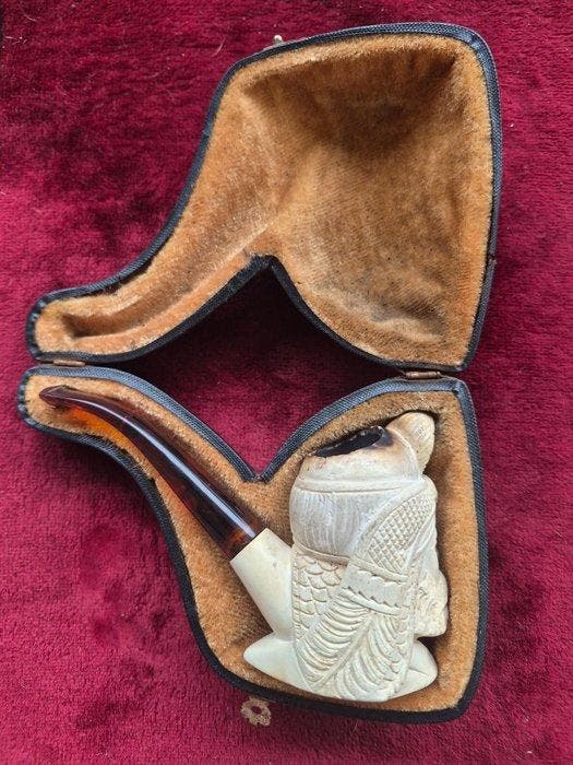 Meerschuim pijp - meerschaum, Collections, Articles de fumeurs, Briquets & Boîtes d'allumettes